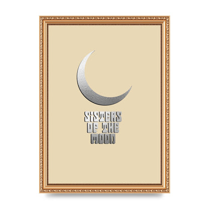 Sisters Of The Moon Silver Moon" Art For The Home - A4 framed