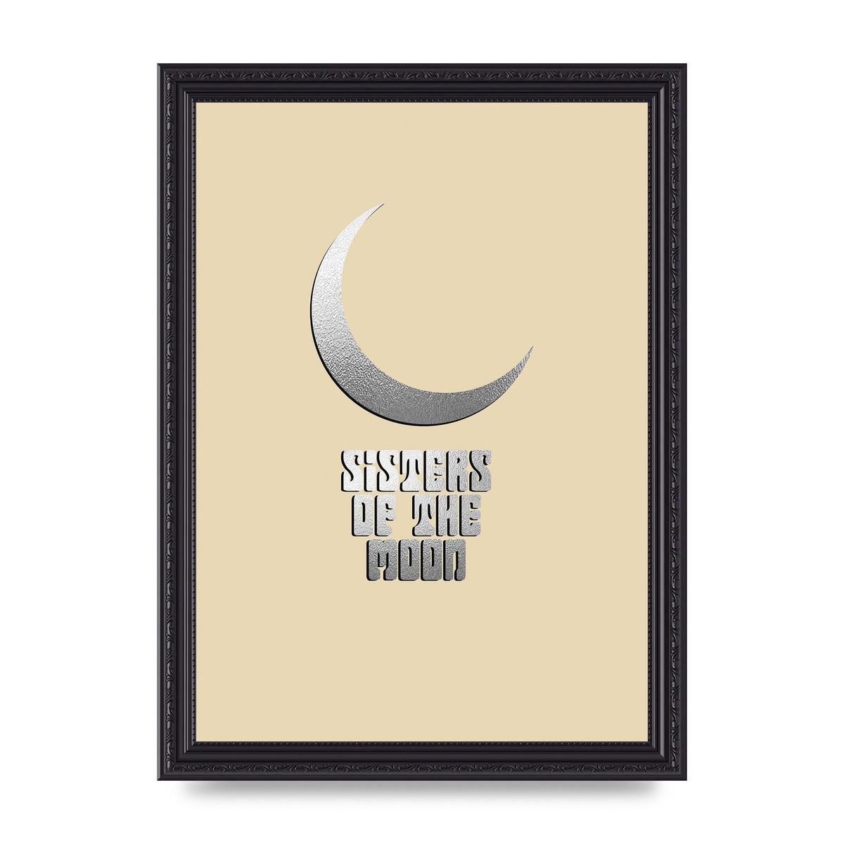 Sisters Of The Moon Silver Moon" Art For The Home - A4 framed