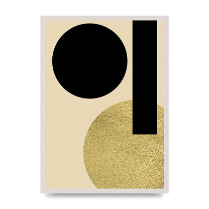 Abstract Cold Black Three Art For The Home - A2 framed