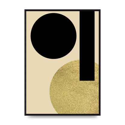 Abstract Cold Black Three Art For The Home - A2 framed