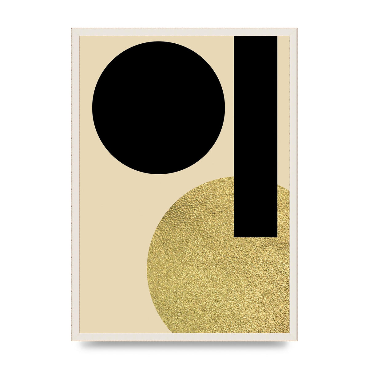Abstract Cold Black Three Art For The Home - A2 framed