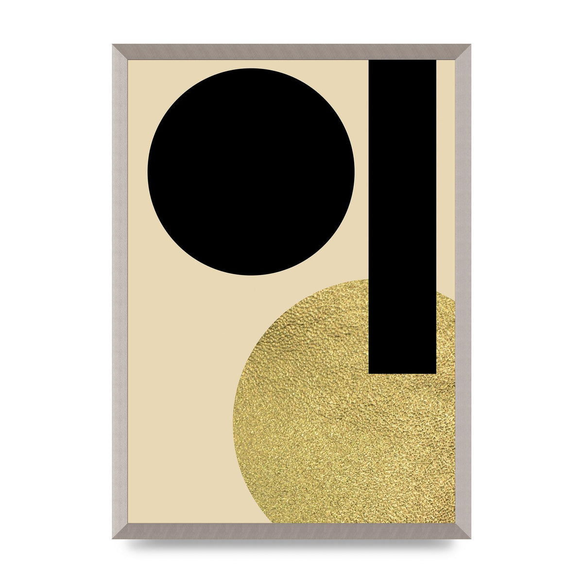 Abstract Cold Black Three Art For The Home - A2 framed
