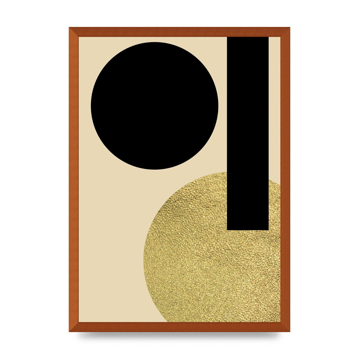 Abstract Cold Black Three Art For The Home - A2 framed