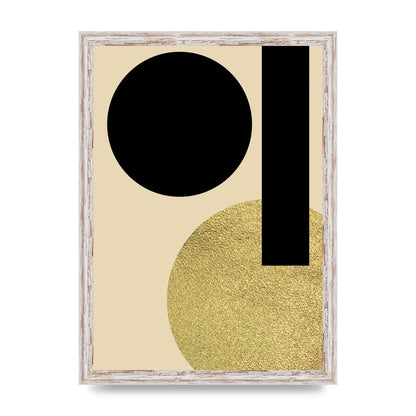 Abstract Cold Black Three Art For The Home - A3 framed