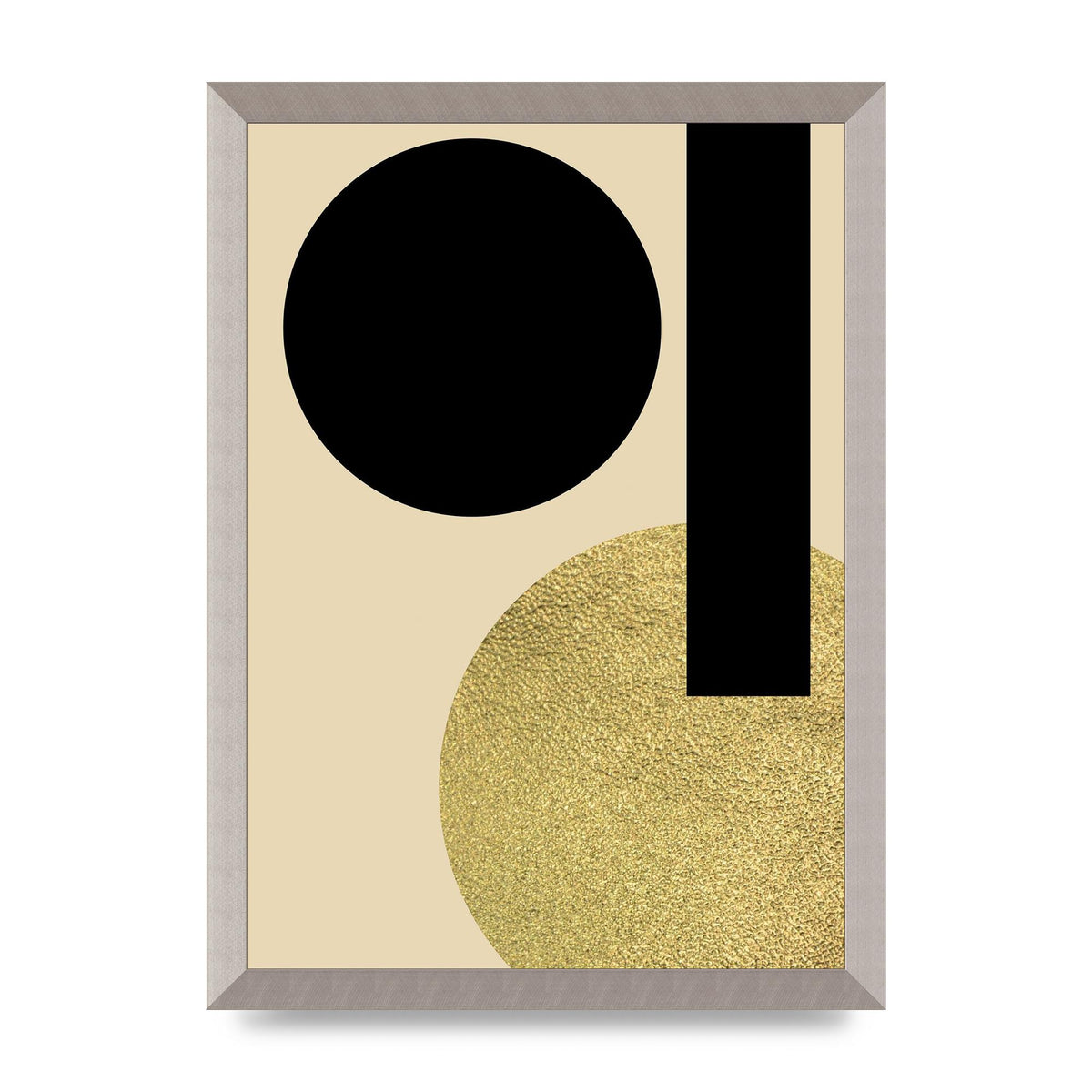 Abstract Cold Black Three Art For The Home - A3 framed