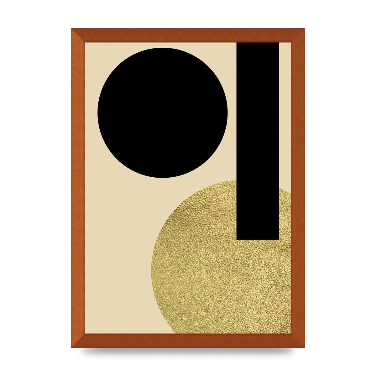 Abstract Cold Black Three Art For The Home - A3 framed
