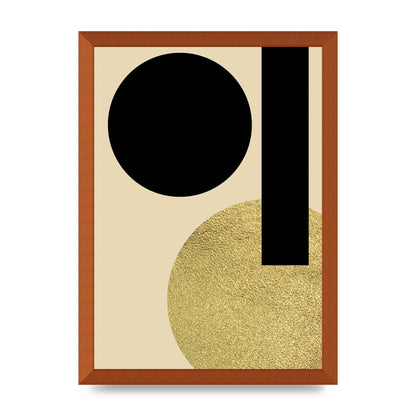 Abstract Cold Black Three Art For The Home - A3 framed