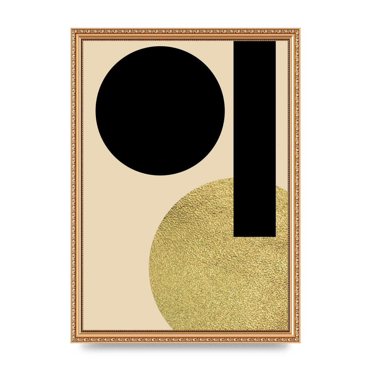 Abstract Cold Black Three Art For The Home - A3 framed