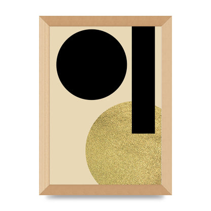 Abstract Cold Black Three Art For The Home - A4 framed