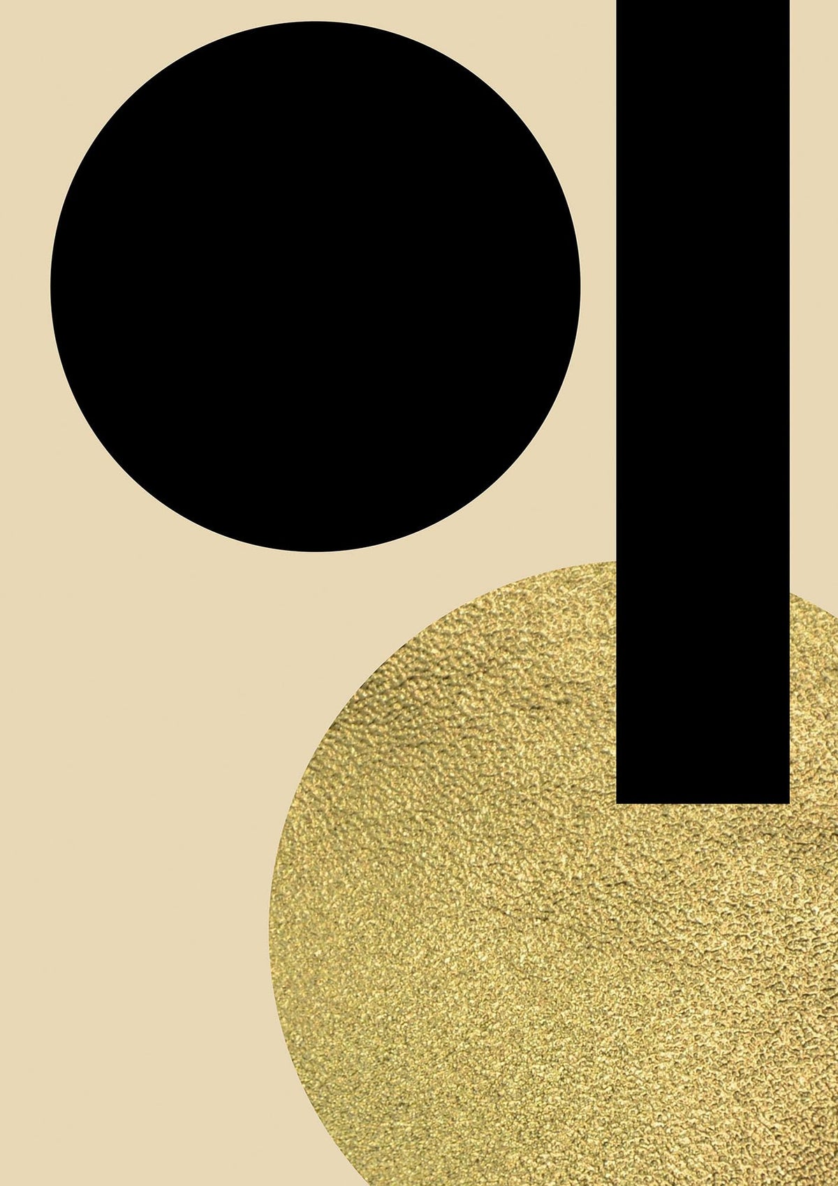 Abstract Cold Black Three Art For The Home - detail