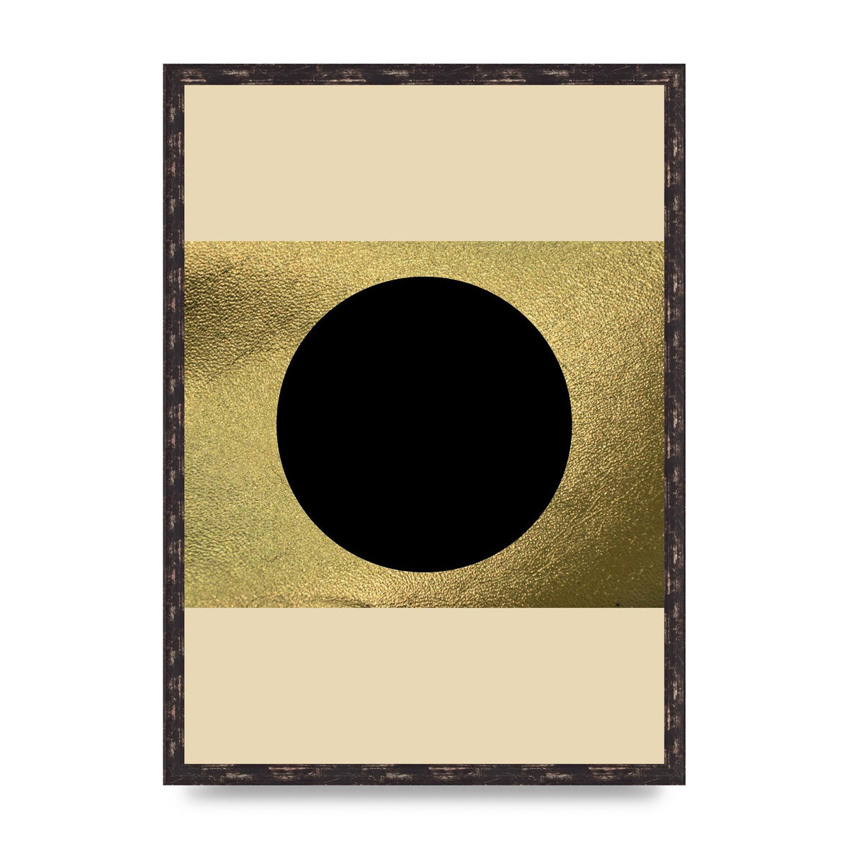 Abstract Cold Black Two Printed Poster - A2 framed