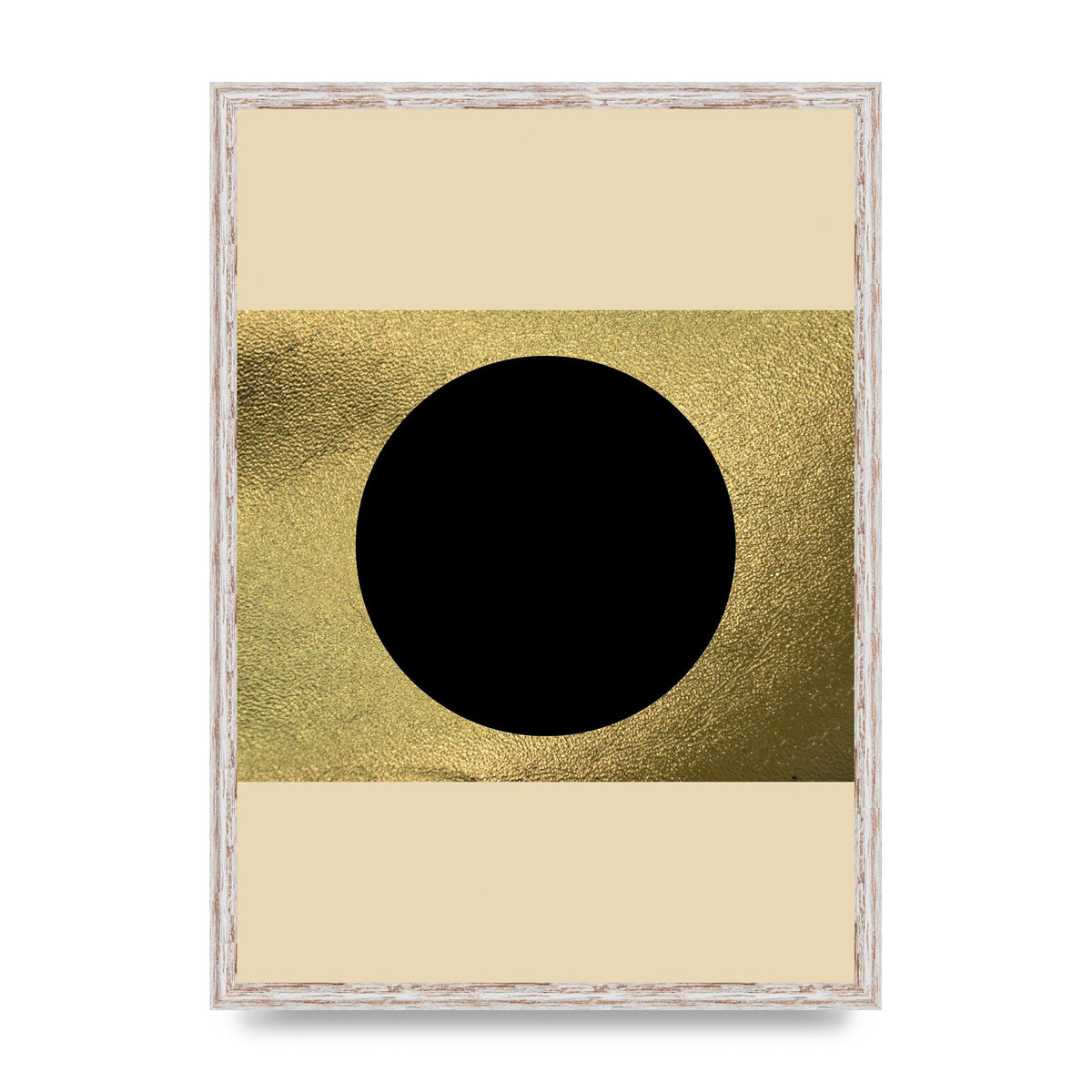 Abstract Cold Black Two Printed Poster - A2 framed