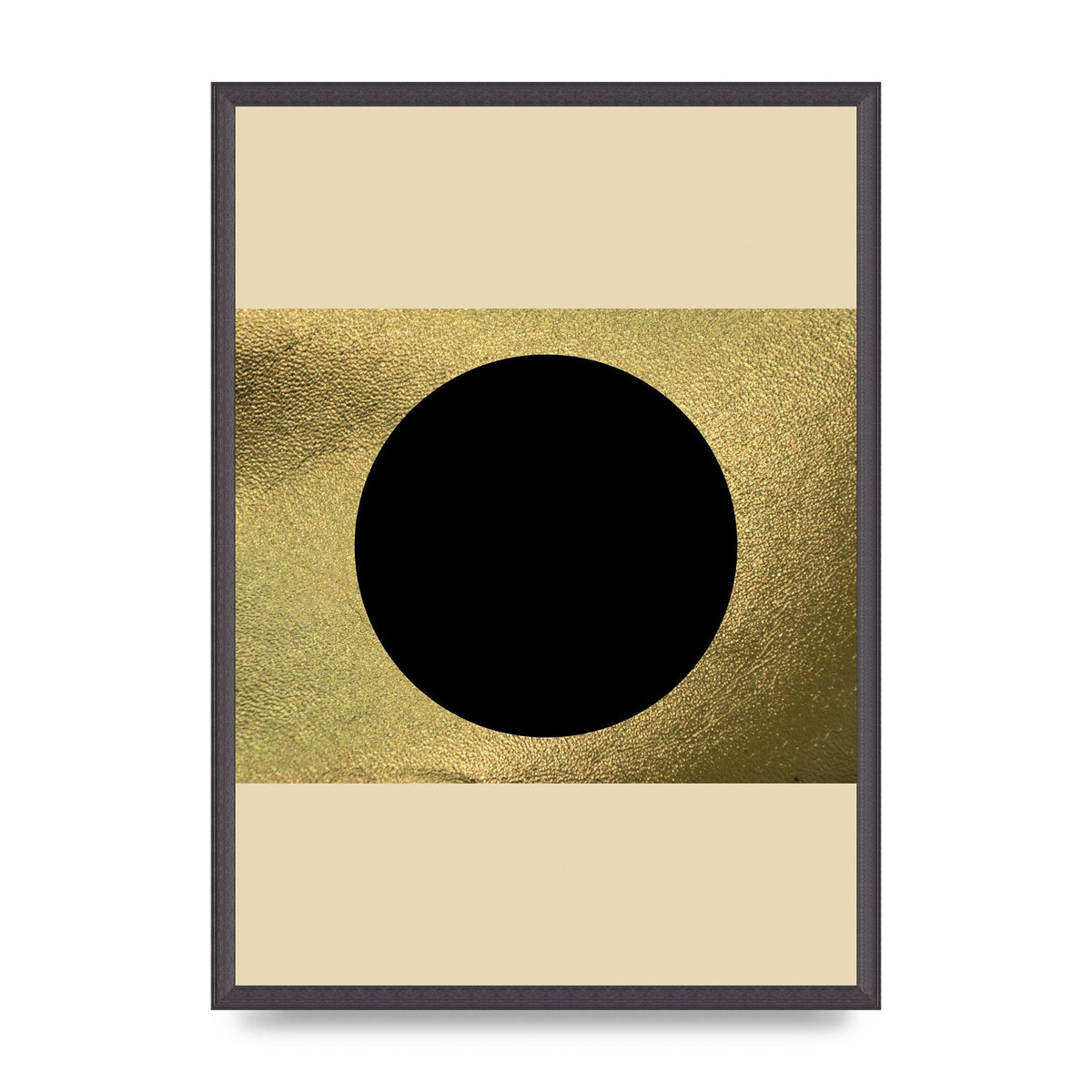 Abstract Cold Black Two Printed Poster - A2 framed