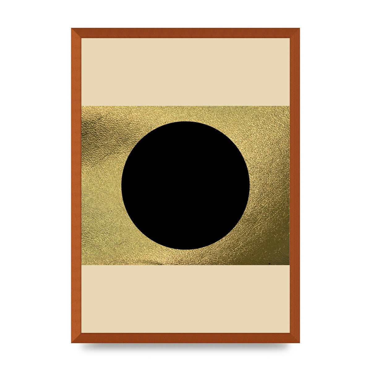 Abstract Cold Black Two Printed Poster - A2 framed