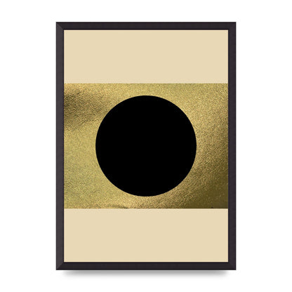 Abstract Cold Black Two Printed Poster - A2 framed