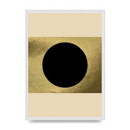 Abstract Cold Black Two Printed Poster - A2 framed