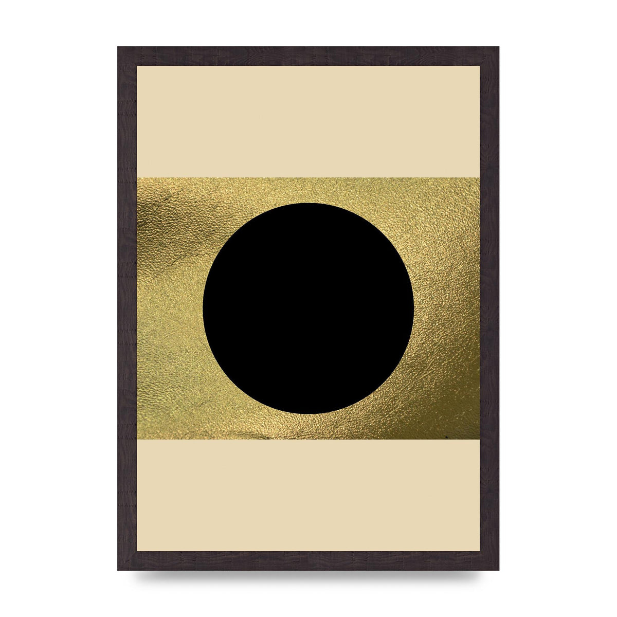 Abstract Cold Black Two Printed Poster - A3 framed