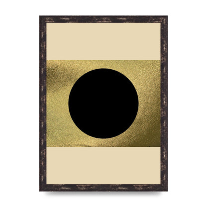 Abstract Cold Black Two Printed Poster - A3 framed