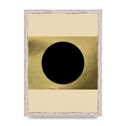 Abstract Cold Black Two Printed Poster - A3 framed