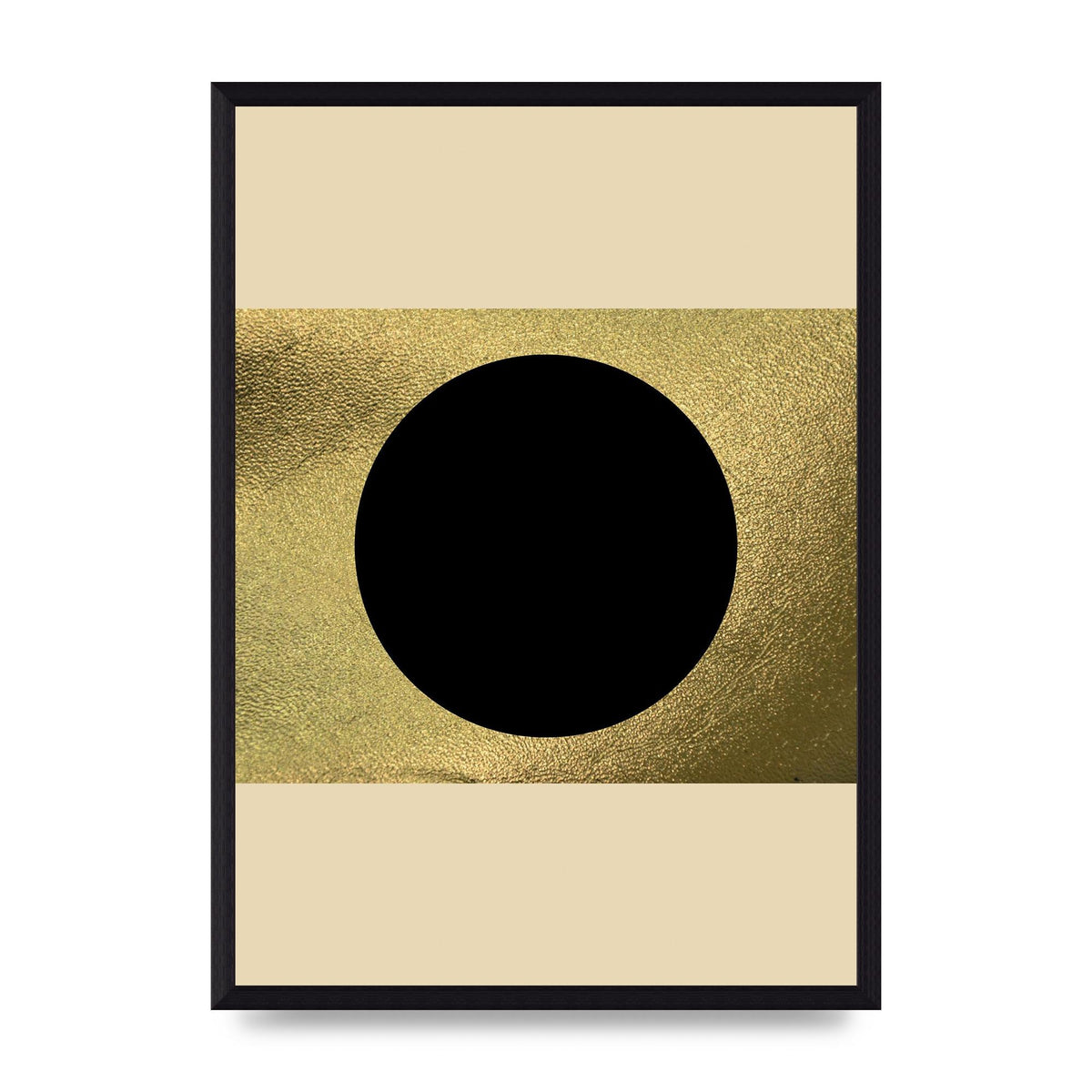 Abstract Cold Black Two Printed Poster - A3 framed