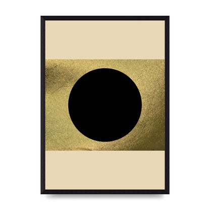 Abstract Cold Black Two Printed Poster - A3 framed