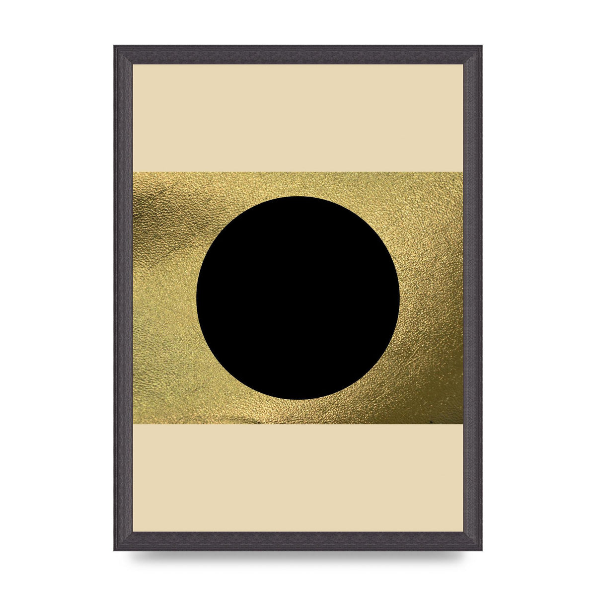 Abstract Cold Black Two Printed Poster - A3 framed
