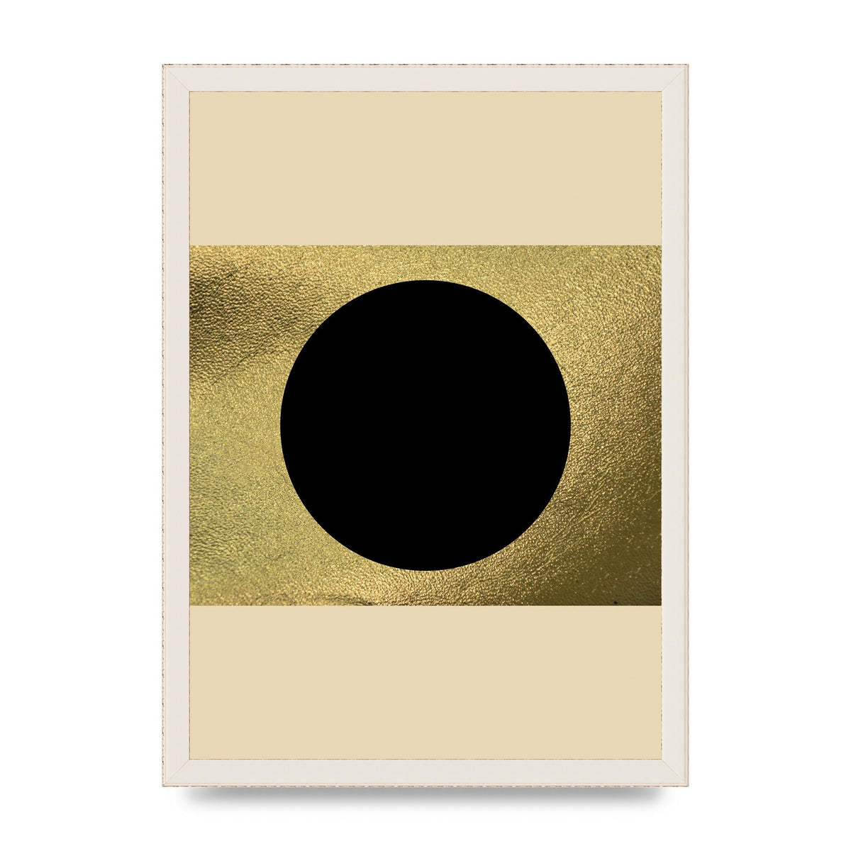 Abstract Cold Black Two Printed Poster - A3 framed