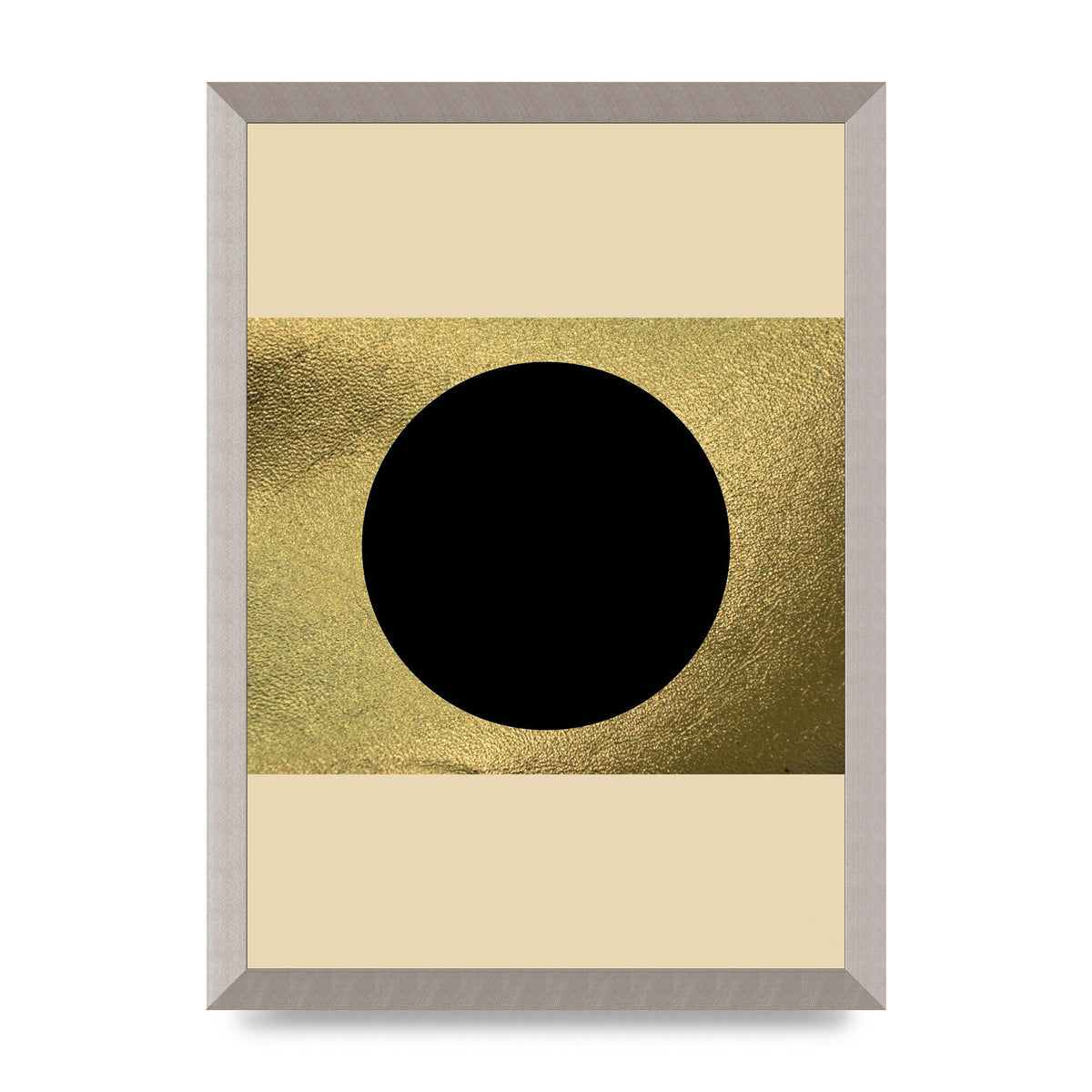 Abstract Cold Black Two Printed Poster - A3 framed
