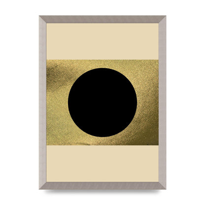 Abstract Cold Black Two Printed Poster - A3 framed