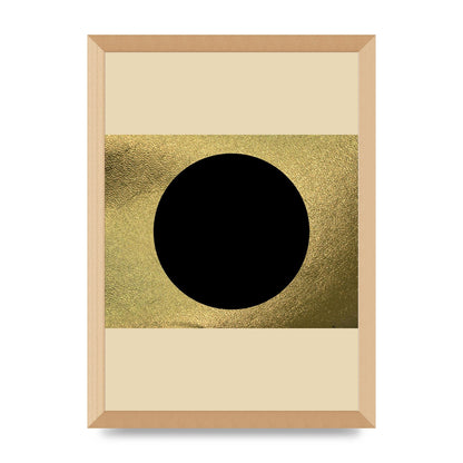 Abstract Cold Black Two Printed Poster - A3 framed