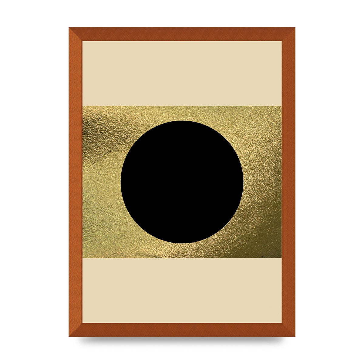 Abstract Cold Black Two Printed Poster - A3 framed