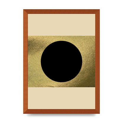 Abstract Cold Black Two Printed Poster - A3 framed