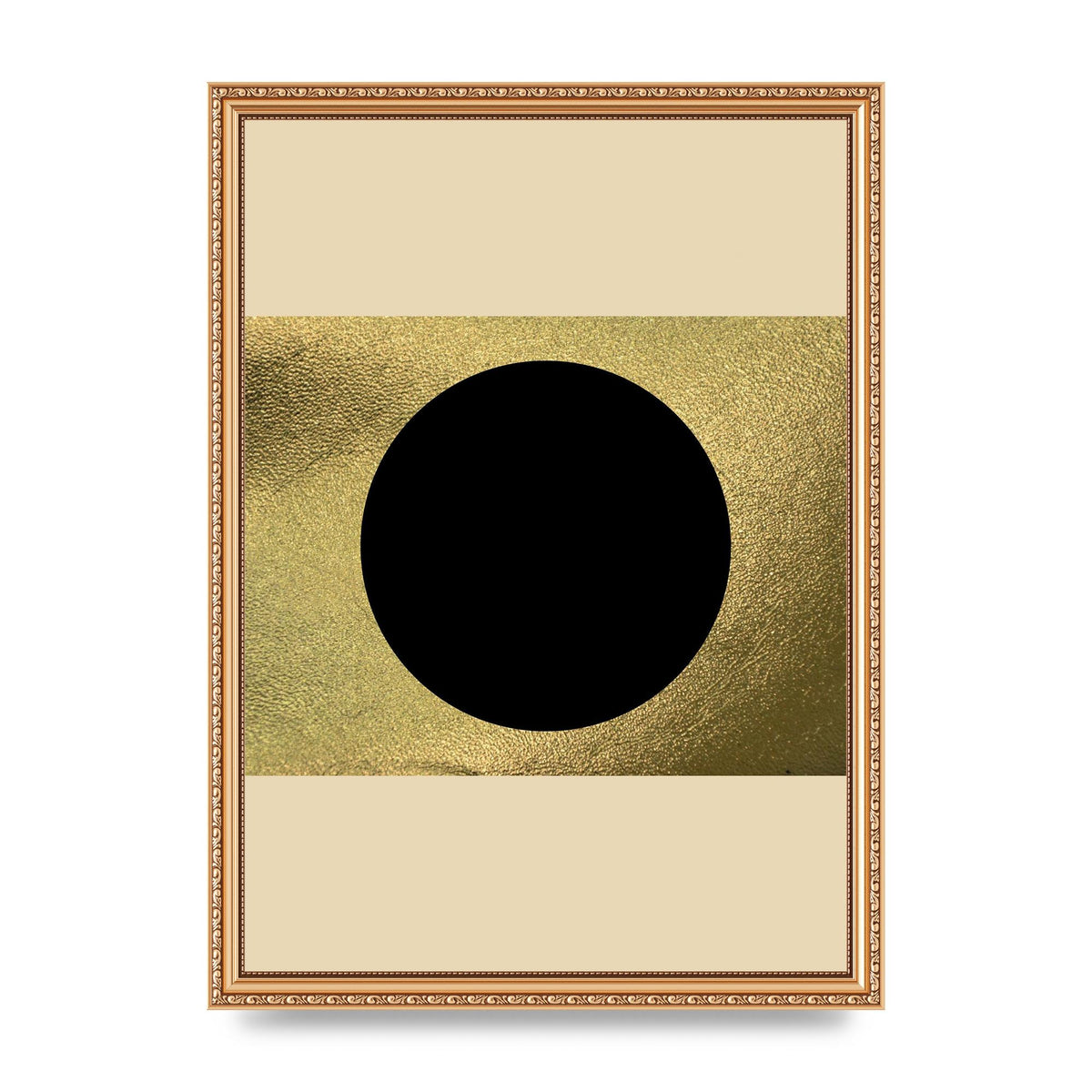 Abstract Cold Black Two Printed Poster - A3 framed