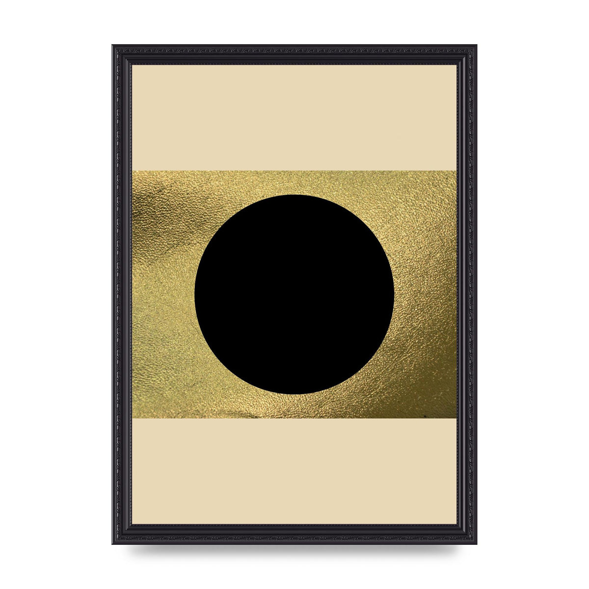 Abstract Cold Black Two Printed Poster - A3 framed