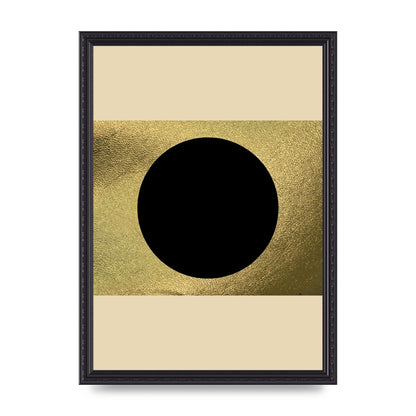 Abstract Cold Black Two Printed Poster - A3 framed