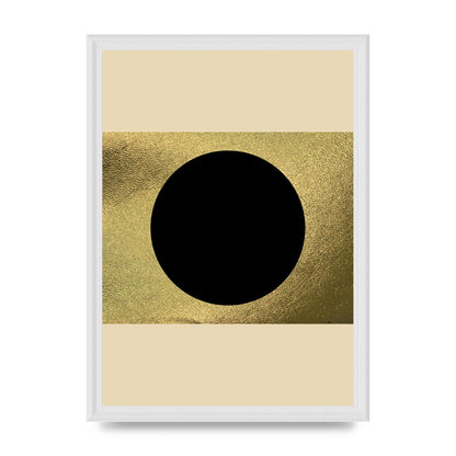 Abstract Cold Black Two Printed Poster - A3 framed