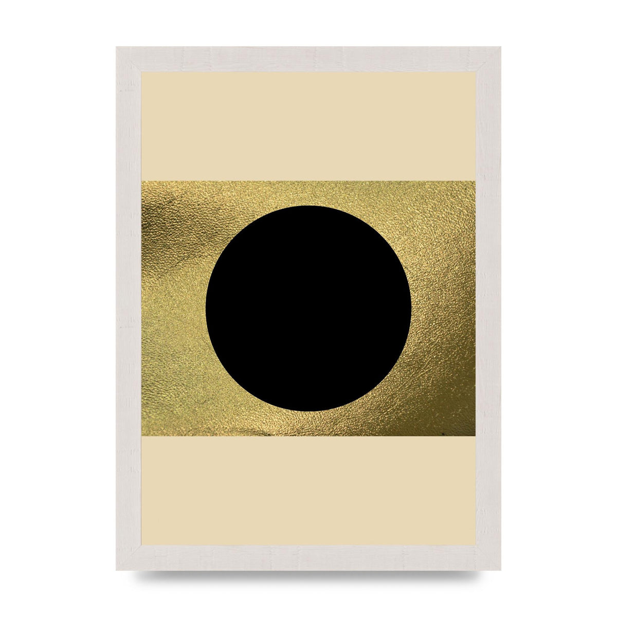Abstract Cold Black Two Printed Poster - A4 framed