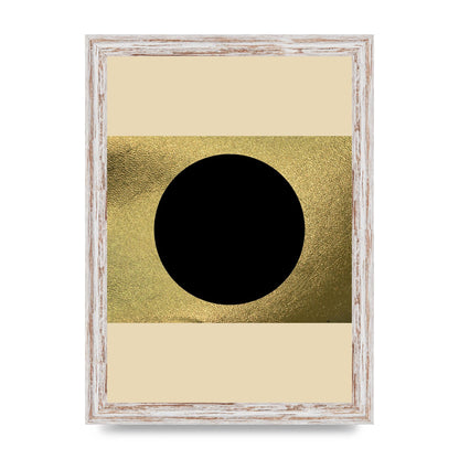 Abstract Cold Black Two Printed Poster - A4 framed