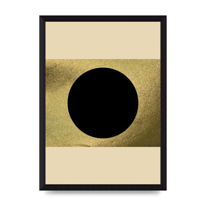 Abstract Cold Black Two Printed Poster - A4 framed