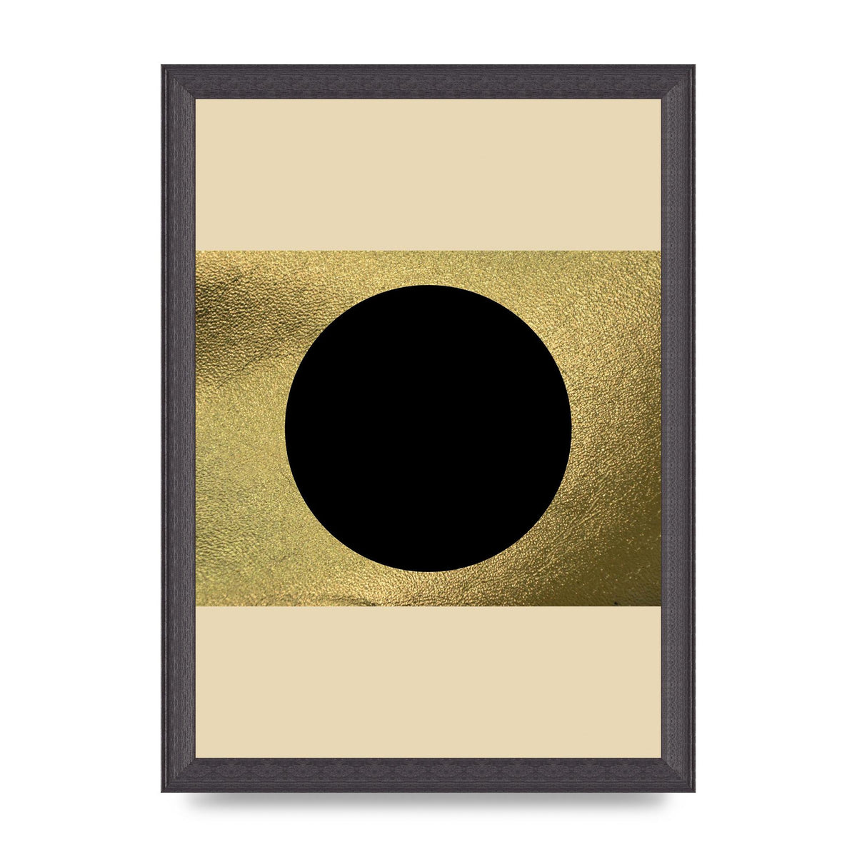 Abstract Cold Black Two Printed Poster - A4 framed
