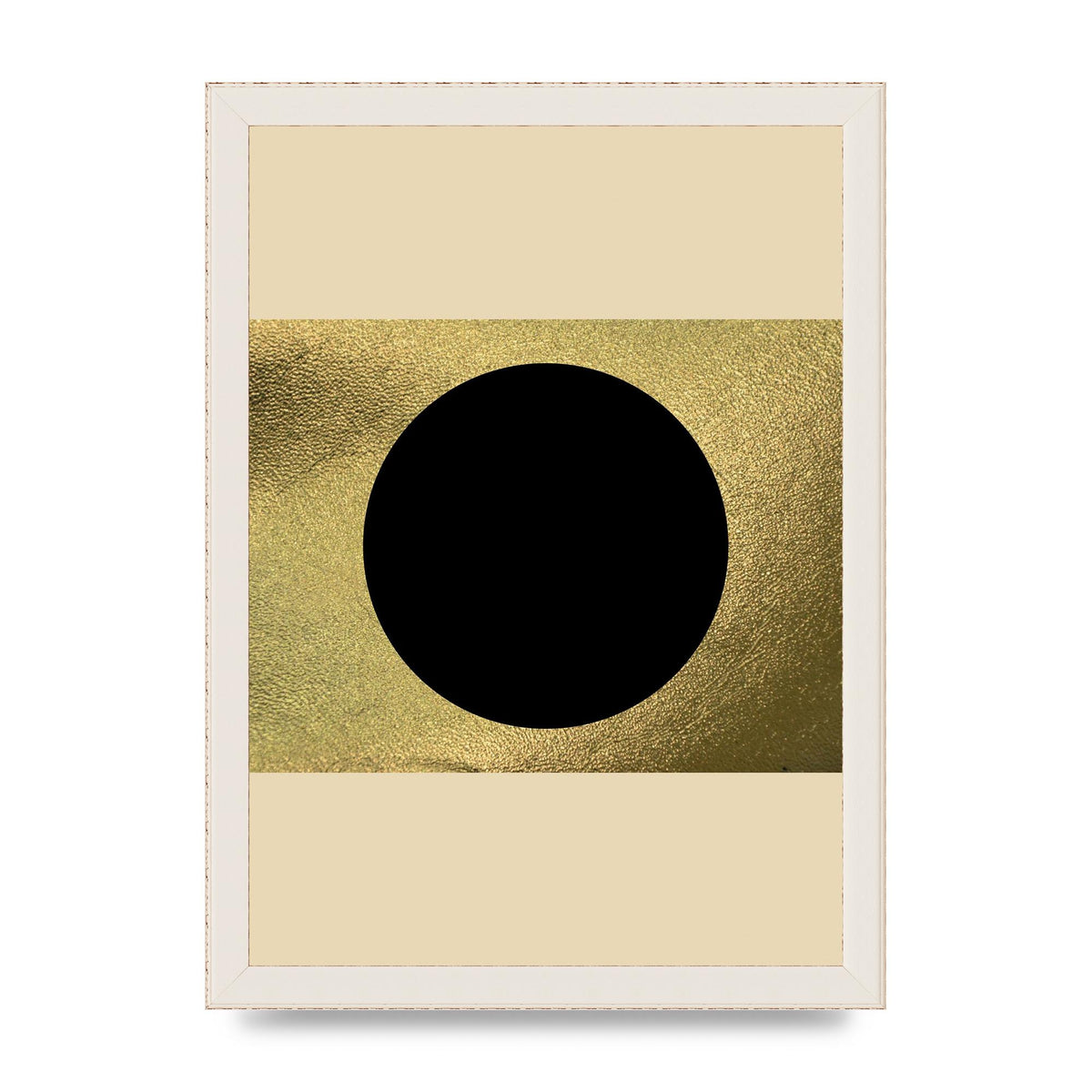 Abstract Cold Black Two Printed Poster - A4 framed