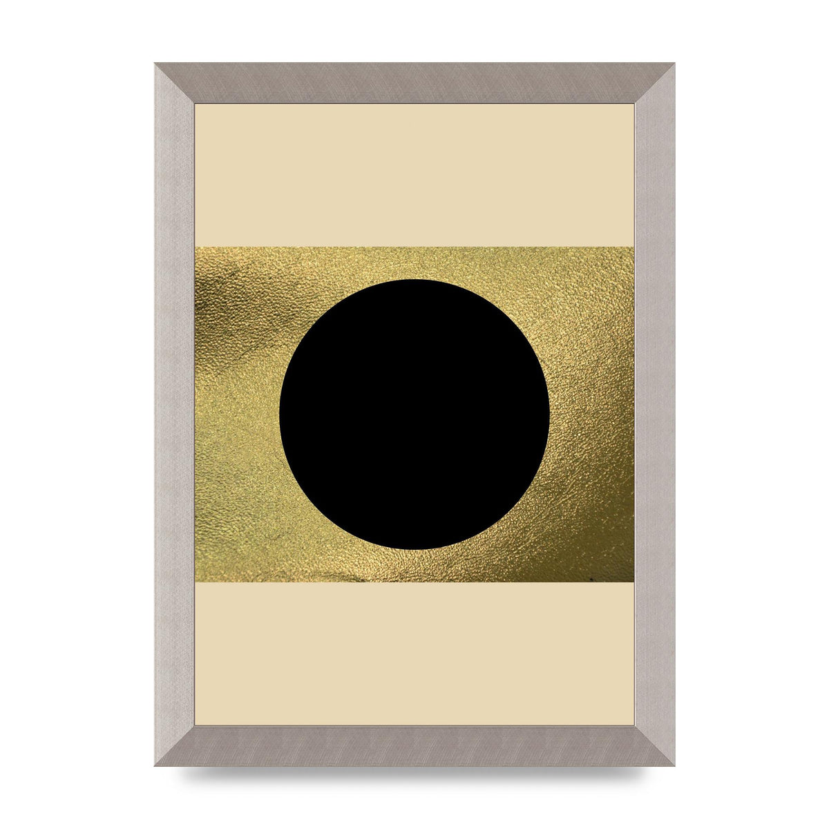 Abstract Cold Black Two Printed Poster - A4 framed