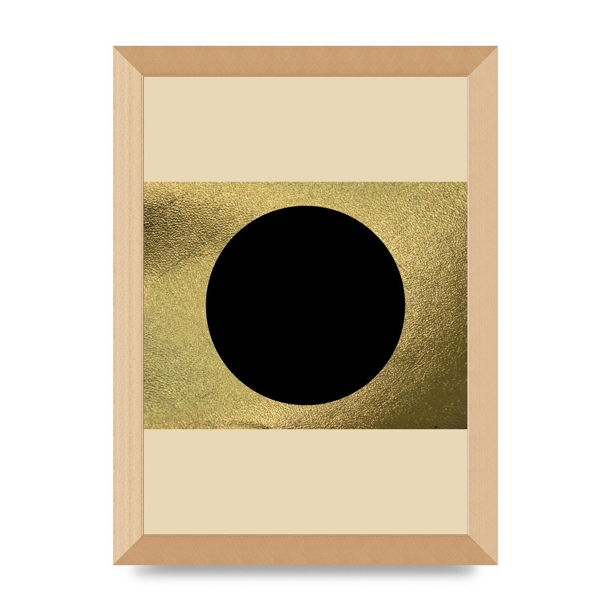 Abstract Cold Black Two Printed Poster - A4 framed