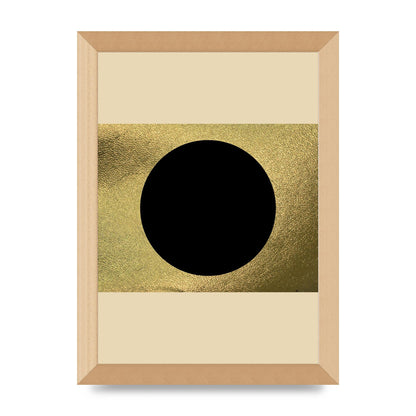 Abstract Cold Black Two Printed Poster - A4 framed
