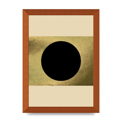 Abstract Cold Black Two Printed Poster - A4 framed
