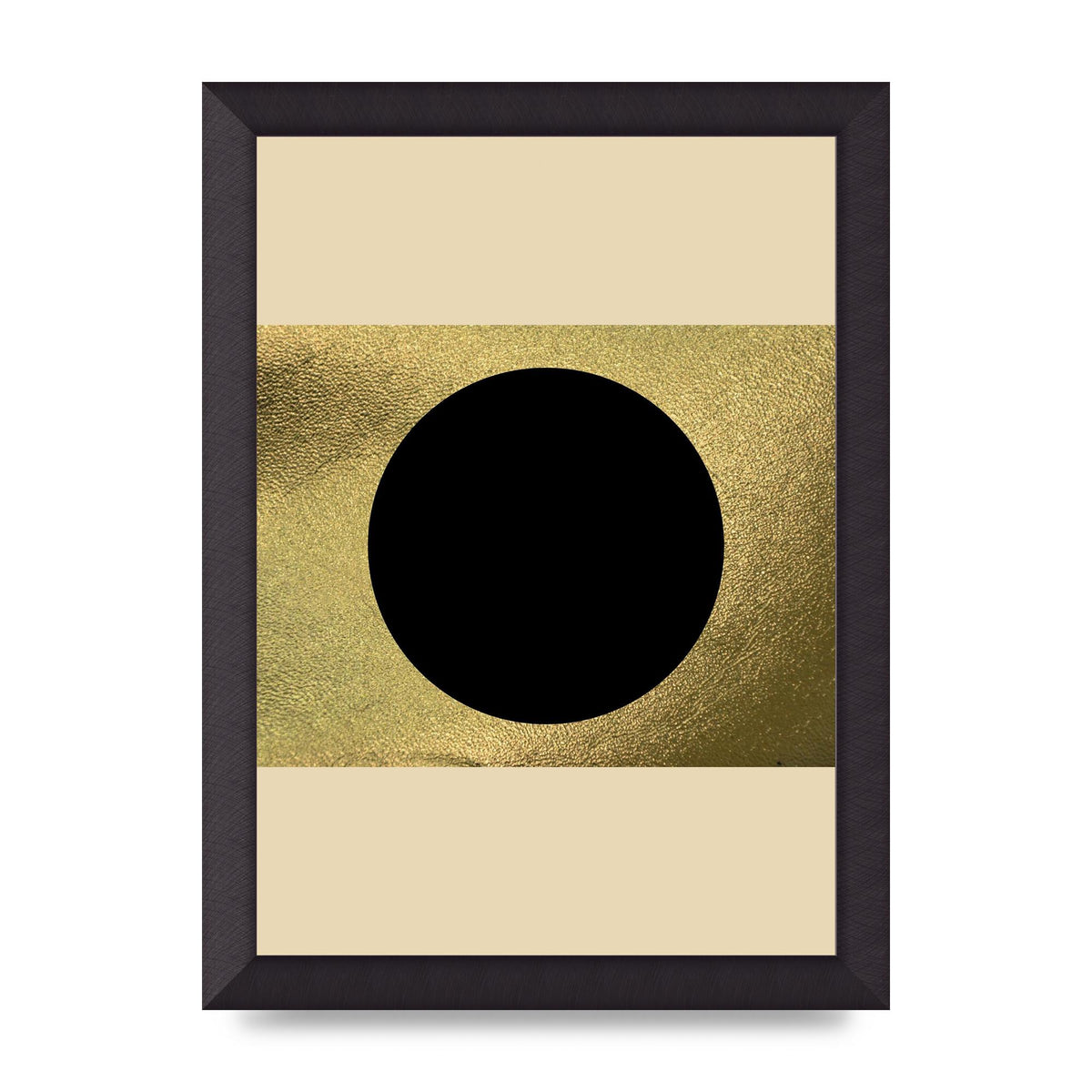 Abstract Cold Black Two Printed Poster - A4 framed