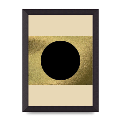 Abstract Cold Black Two Printed Poster - A4 framed
