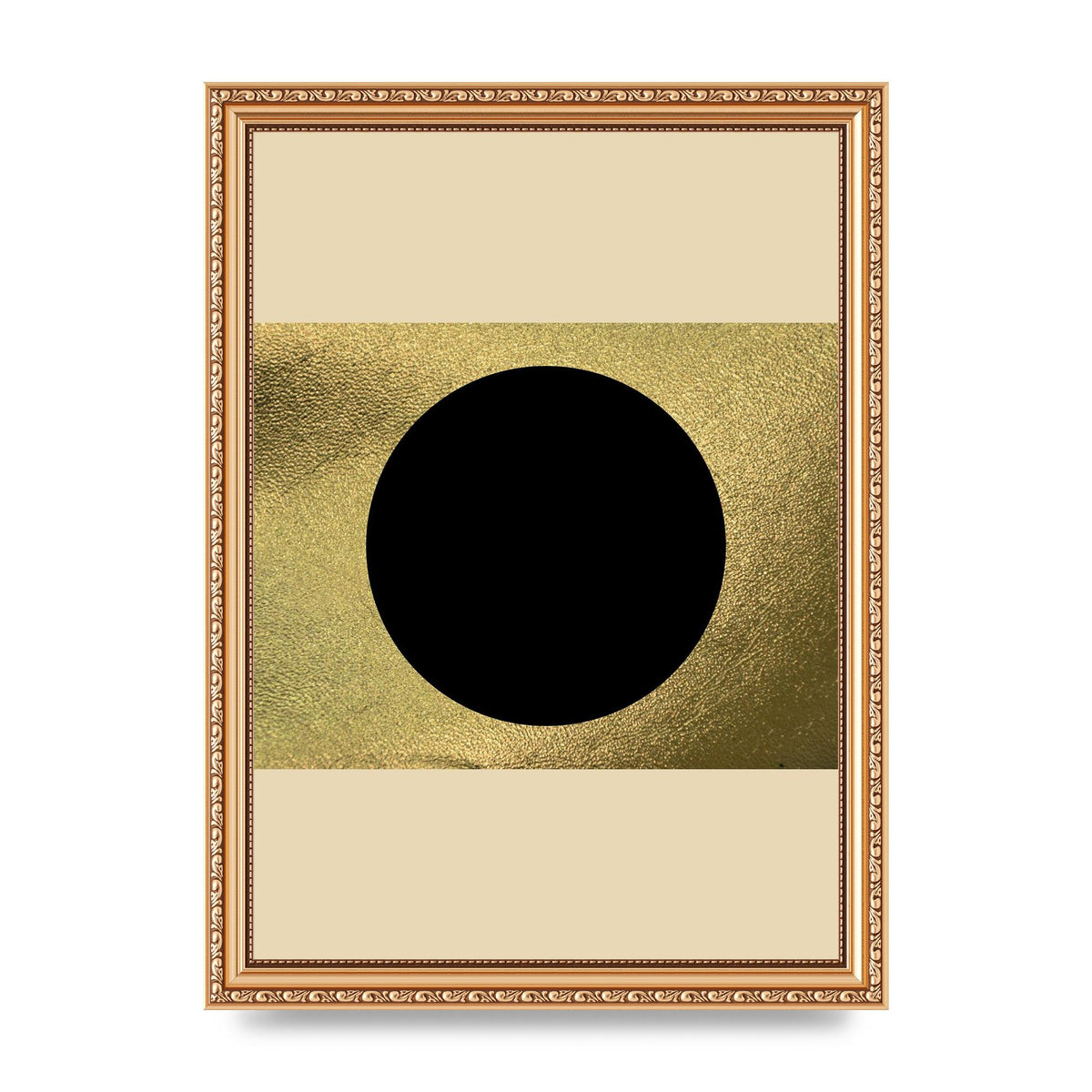 Abstract Cold Black Two Printed Poster - A4 framed