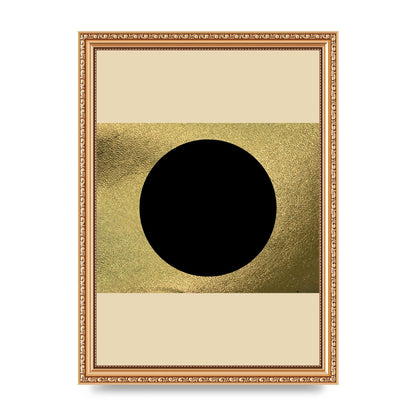Abstract Cold Black Two Printed Poster - A4 framed
