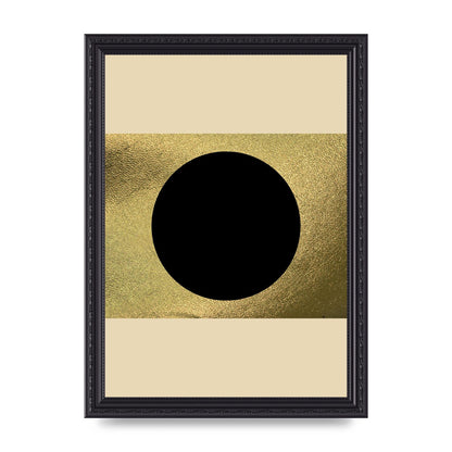 Abstract Cold Black Two Printed Poster - A4 framed